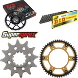 Chain Kit Stealth gold for: HUSQVARNA TC610 92-97 12-52-120 DID520 Clip