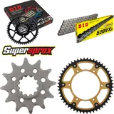 Kettensatz Stealth gold für: HUSQVARNA TC610 92-97 12-52-120 DID520VX3 Endlos
