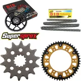 Chain Kit Stealth gold for: HUSQVARNA TE350 92-96/TE510 14-48-116 DID520NZ Clip
