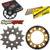 Kettensatz Stealth gold für: HUSQVARNA TE350 92-96/TE510 14-48-116 DID520VX3(G&B) Niet