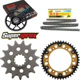 Kettensatz Stealth gold für: HUSQVARNA SM610 98-00 15-45-120 DID520NZ Clip