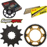 Kettensatz Stealth gold für: HUSABERG FC450 04-06 13-48-116 DID520VX3(G&B) Endlos