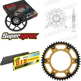 Kettensatz Stealth gold für: HUSABERG FE450 E 04-08/FE550 15-48-116 DID520 Clip