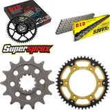 Kettensatz Stealth gold für: HUSABERG TE 501 00-00 14-47-120 DID520VX3 Niet