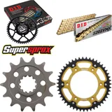 Kettensatz Stealth gold für: HUSABERG TE 501 00-00 14-47-120 DID520ZVM-X(G&G) Niet
