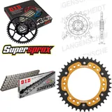 Kettensatz Stealth gold für: HUSABERG FS650 SM 04-07 15-40-112 DID520ZVM-X Niet