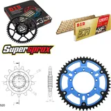 Kettensatz Stealth blau TM Cross 400 02-10/SMF400 F 13-50-116 DID520ERT2(G&G) Clip