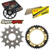 Chain Kit Stealth gold for: SUZUKI RGV250 89-93 14-43-114 DID520VX3(G&B) Clip
