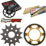 Kettensatz Stealth gold für: SUZUKI DR-Z 250 01-10 13-49-112 DID520ZVM-X(G&G) Endlos