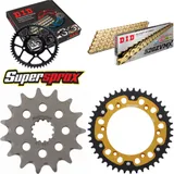 Chain Kit Stealth gold for: SUZUKI DR350 SE 96-96/DR350 15-43-108 DID520ZVM-X(G&G) rivet