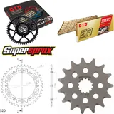 Kettensatz Stealth gold für: SUZUKI DR350 SE 94-95 15-41-110 DID520ERT2(G&G) Clip