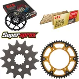 Kettensatz Stealth gold für: SUZUKI DR-Z 400 E 00-07 14-48-112 DID520ERT2(G&G) Clip