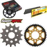 Chain Kit Stealth gold for: SUZUKI GSX400 FE Katana 81-83 15-43-104 DID530NZ Clip Chain Kit Stealth gold for: SUZUKI GSX400 FE Katana 81-83 15-43-104 DID530NZ Clip