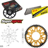 Chain Kit Stealth gold for: SUZUKI GSF400 Bandit 91-92 14-47-114 DID525VX3 endless