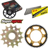 Kettensatz Stealth gold für: SUZUKI RM-Z 450 05-07 14-49-116 DID520VX3 Clip