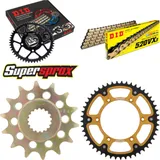 Chain Kit Stealth gold for: SUZUKI RM-Z 450 05-07 14-49-116 DID520VX3(G&B) Clip