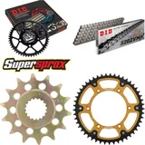 Kettensatz Stealth gold für: SUZUKI RM-Z 450 05-07 14-49-116 DID520ZVM-X Niet