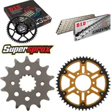 Kettensatz Stealth gold für: SUZUKI GS500 E int. Ø76mm 14-50-108 DID530ZVM-X(S&S) Endlos Kettensatz Stealth gold für: SUZUKI GS500 E int. Ø76mm 14-50-108 DID530ZVM-X(S&S) Endlos