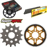 Chain Kit Stealth gold for: SUZUKI GS550 D 80-83/GS550 E 15-50-110 DID530NZ Clip