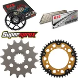 Kettensatz Stealth gold für: SUZUKI GSX-R 600 06-07 16-43-114 DID525ZVM-X(S&S) Niet
