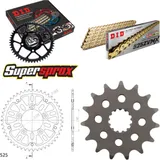 Kettensatz Stealth gold für: SUZUKI SV650 SA ABS 07-12 15-45-114 DID525ZVM-X(G&G) Niet