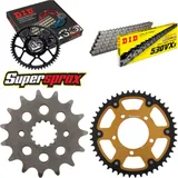Chain Kit Stealth gold for: SUZUKI GSF650 A /SA ABS 05 15-47-116 DID530VX3 rivet