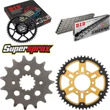 Chain Kit Stealth gold for: SUZUKI GSX-R 1100 >530< 89-89 15-48-114 DID530ZVM-X endless