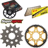 Kettensatz Stealth gold für: SUZUKI GSX-R 1100 >530< 90-92 15-48-118 DID530VX3(G&B) Endlos