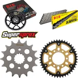 Chain Kit Stealth gold for: SUZUKI GSX-R 1100 >530< 95-96 16-44-116 DID530VX3 endless