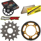 Kettensatz Stealth gold für: SUZUKI GSF1200 /N /S /A /SA 15-45-116 DID530VX3(G&B) Endlos