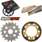 Kettensatz Stealth gold für: SUZUKI GSF1250 A /SA Bandit 18-43-118 DID530ZVM-X(G&G) Endlos