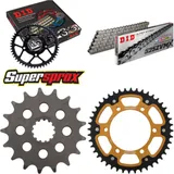 Kettensatz Stealth gold für: SUZUKI GSX-S 1000 F / ABS 15 17-44-116 DID525ZVM-X Niet