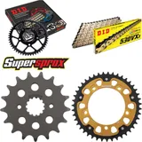 Chain Kit Stealth gold for: SUZUKI GSX-R 1000 07-08 17-43-112 DID530VX3(G&B) rivet