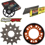 Kettensatz Stealth orange für: KTM SX65 02-11 14-50-112 DID420D Clip