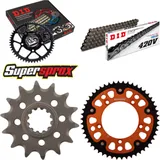 Chain Kit Stealth orange for: KTM SX65 02-11 14-50-112 DID420V Clip