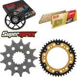 Kettensatz Stealth gold für: KTM Sting 125 97-00 13-42-108 DID520ERT2(G&G) Clip