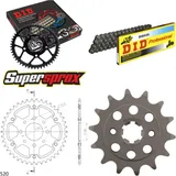 Chain Kit Stealth orange for: KTM 200 Duke 11-14 14-42-118 DID520 Clip