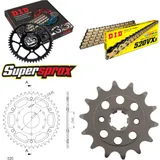 Chain Kit Stealth orange for: KTM 200 Duke 15- 14-42-118 DID520VX3(G&B) Clip
