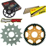 Kettensatz Stealth orange für: KTM Duke 13-15/RC 390 13-15 15-45-114 DID520VX3(G&B) Clip