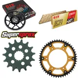 Kettensatz Stealth gold für: KTM EGS620 LC4 94-94/EXC620 15-50-118 DID520ERT2(G&G) Clip