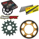 Kettensatz Stealth gold für: KTM EGS620 LC4 94-94/EXC620 15-50-118 DID520VX3 Niet