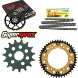 Chain Kit Stealth gold for: KTM EGS400 LC4 93-98/EGS400 15-45-118 DID520NZ Clip