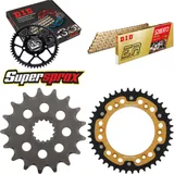Kettensatz Stealth gold für: KTM Supermoto 640 LC4 99-06 17-42-110 DID520ERT2(G&G) Clip