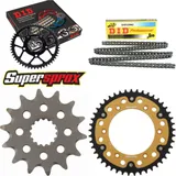 Kettensatz Stealth gold für: KTM EXC200 Enduro 12-15/EXC2 14-45-118 DID520NZ Clip