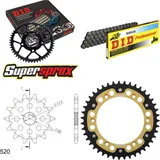 Kettensatz Stealth gold für: Gas Gas SM125 02-09 13-43-112 DID520 Clip