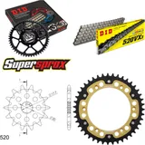 Kettensatz Stealth gold für: Gas Gas SM125 02-09 13-43-112 DID520VX3 Clip