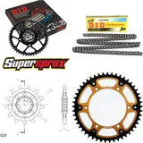 Chain Kit Stealth gold for: Gas Gas EC250 96-96 13-49-116 DID520NZ Clip