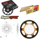 Kettensatz Stealth gold für: Gas Gas EC250 96-96 13-49-116 DID520ERT2(G&G) Clip