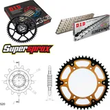 Chain Kit Stealth gold for: Gas Gas EC250 96-96 13-49-116 DID520ZVM-X(S&S) rivet