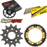 Kettensatz Stealth gold für: Gas Gas SM400 FSE 02-03/SM45 13-42-112 DID520VX3(G&B) Niet
